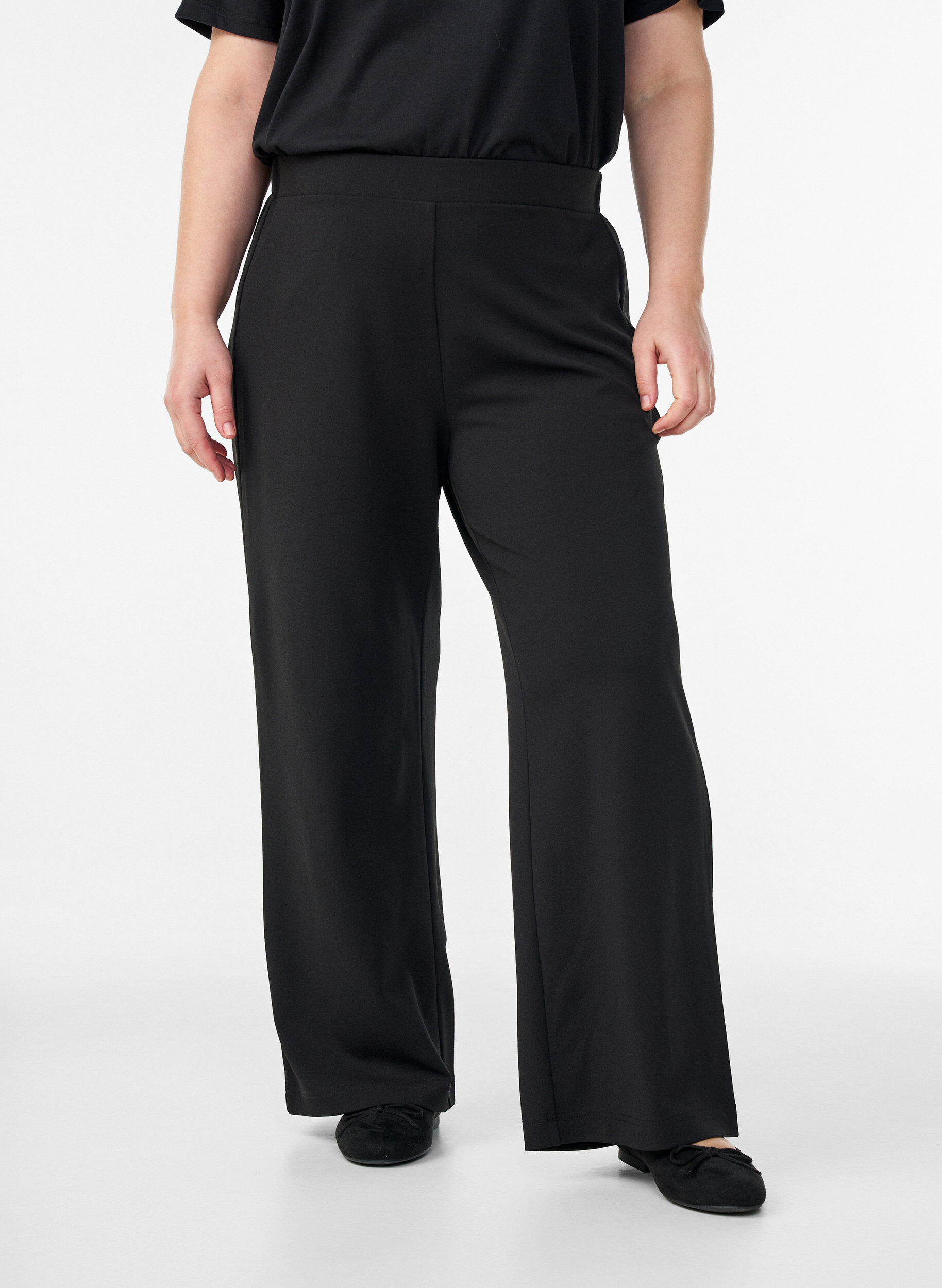 ZizzifashionWide-leg trousers, Black, Model image number 3