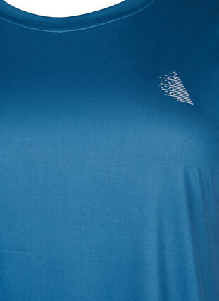 Short-sleeved workout t-shirt, Blue Wing Teal, Packshot image number 2