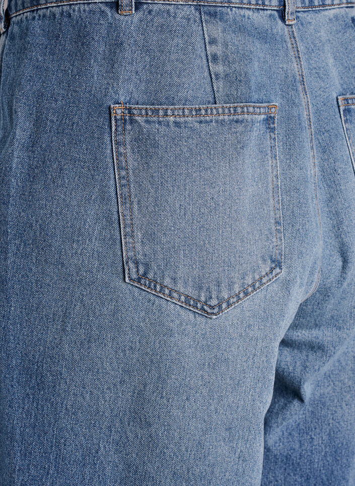 High-waisted barrel jeans, Blue, Packshot