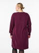 Short knitted dress with raglan sleeves and a centre seam, Dark Bordeaux, Model image number 2
