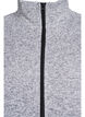 Jersey cardigan with a high collar and zip, Grey, Packshot image number 2