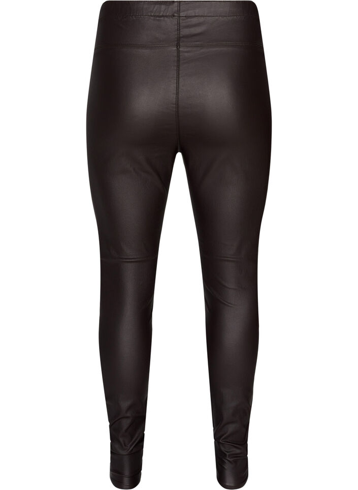 Coated, viscose blend legging, After Dark, Packshot image number 1