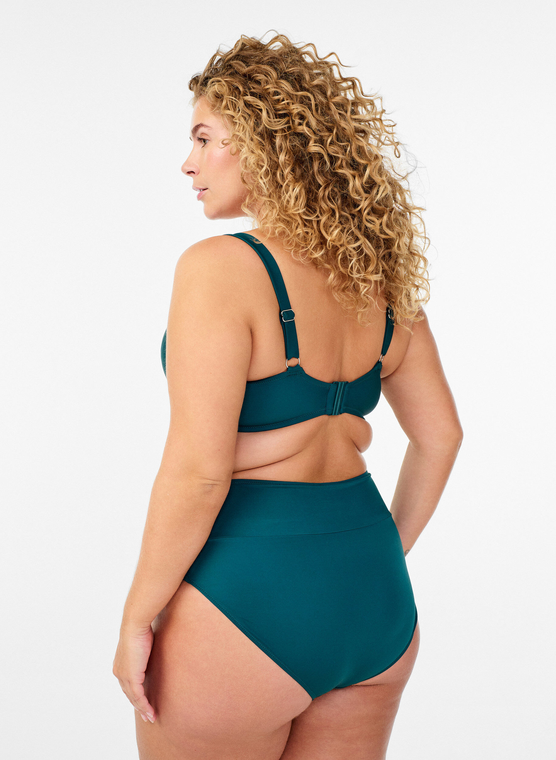 ZizzifashionBikini briefs with wrap detail, Green, Model image number 1