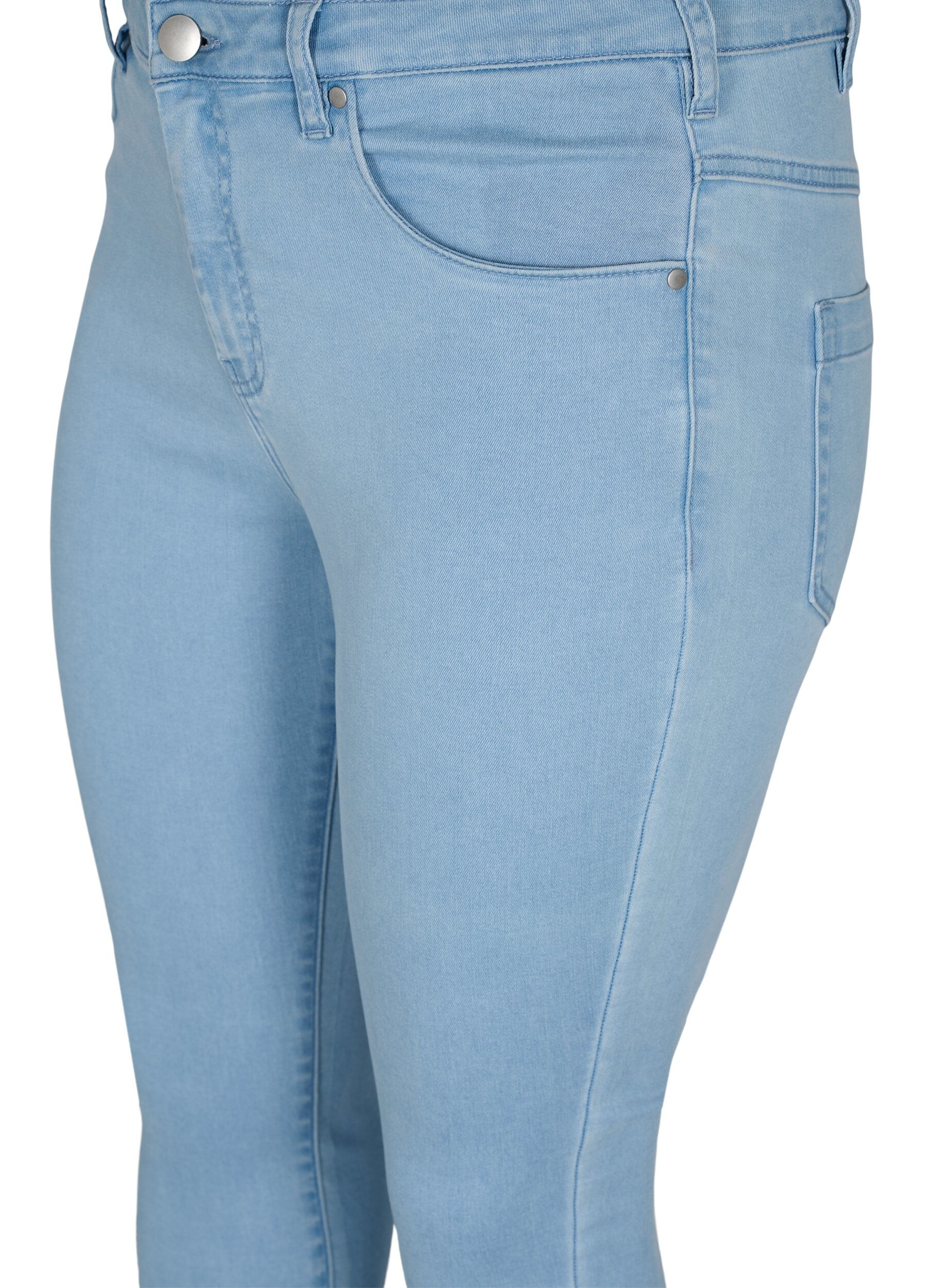 ZizzifashionSuper slim Amy jeans with high waist, Ex Lt Blue, Packshot image number 2