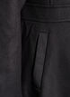 A-line wool coat with pockets, Black, Packshot image number 3