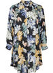 Long-sleeved dress with floral print, Yellow Flower AOP, Packshot image number 0