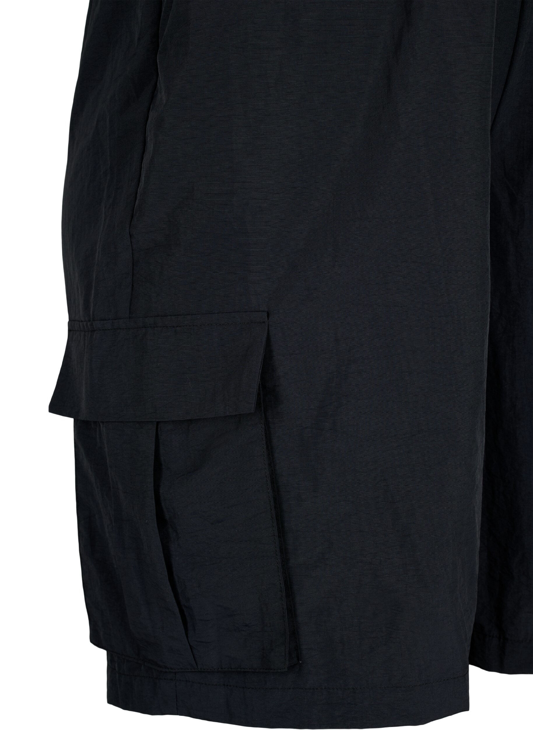 Zizzifashion High-waisted Shorts with cargo pockets, Black, Packshot image number 2