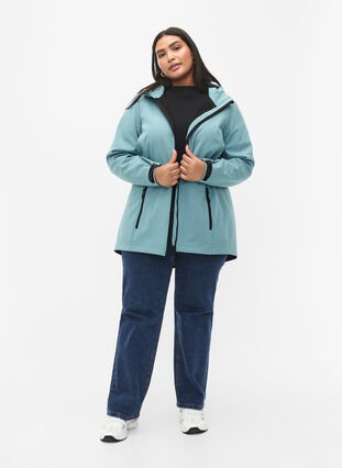 Short softshell jacket with pockets, Arctic, Model image number 2