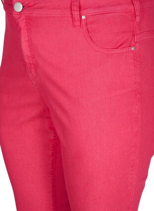 Close-fitting capris with zip, Pink, Packshot image number 2