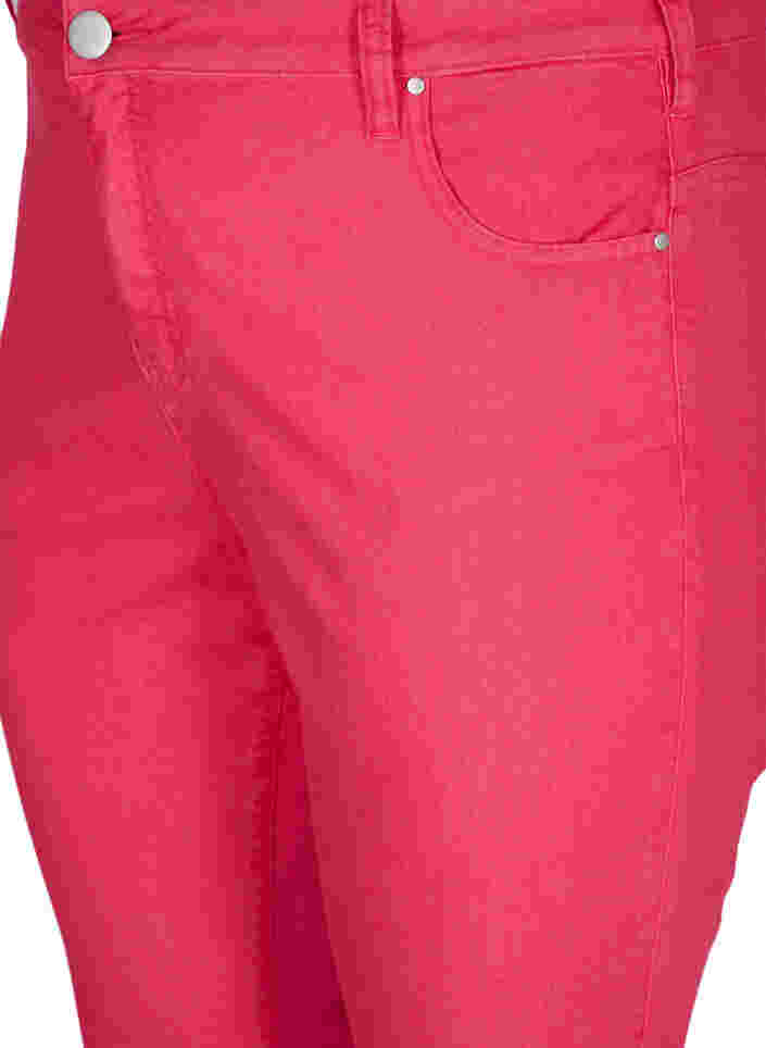 Close-fitting capris with zip, Pink, Packshot image number 2
