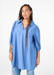 Viscose tunic with V-neck and collar, Riverside, Model image number 0