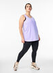 Solid coloured training top with a round neck, Purple, Model image number 1