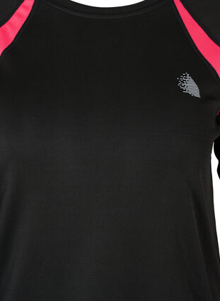 Ski base layers top with long sleeves, Black, Packshot image number 2