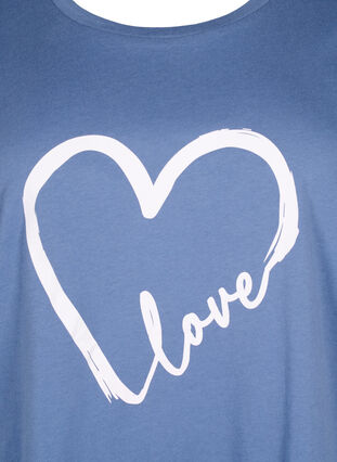 Crew neck cotton T-shirt with print, Moonlight W.Heart L., Packshot image number 2