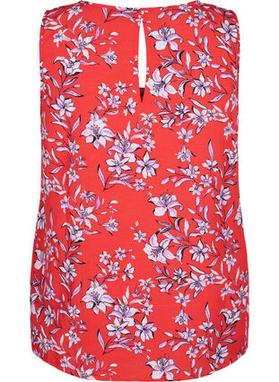 FLASH - Sleeveless top with print, Poinsettia Flower, Packshot image number 1