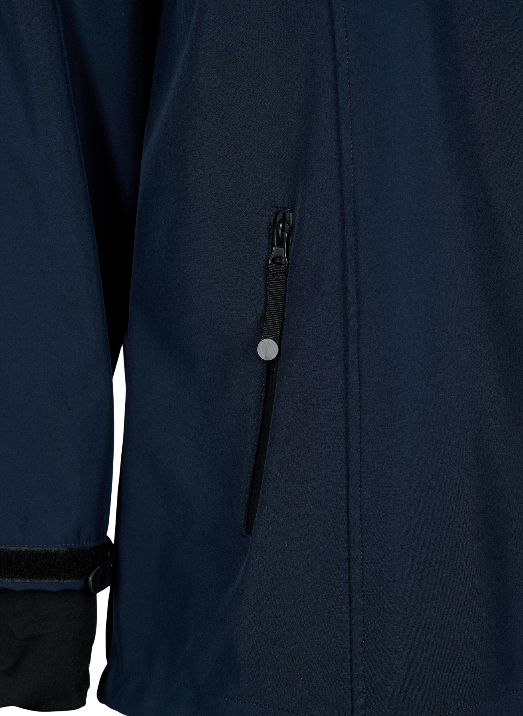 ZizzifashionShort softshell jacket with detachable hood, Blue, Packshot image number 3