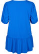 Tunic in viscose with ties, Princess Blue, Packshot image number 1