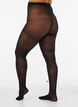 50 denier tights with a floral pattern, Black, Model image number 1