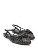 Sparkly slingback with bow detail, Black, Packshot image number 1