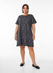 Short T-shirt dress in cotton jersey, Grey, Model image number 1