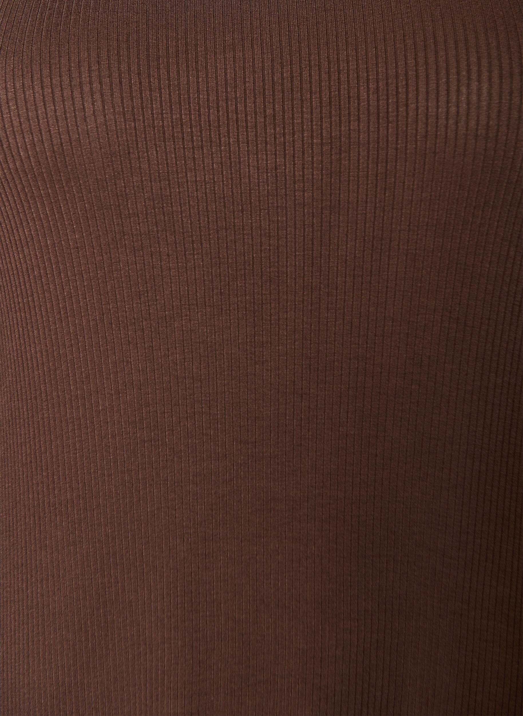 ZizzifashionSleeveless ribbed dress in viscose, Brown, Packshot image number 2