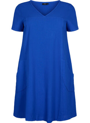 Short-sleeved cotton dress, Surf the web, Packshot image number 0