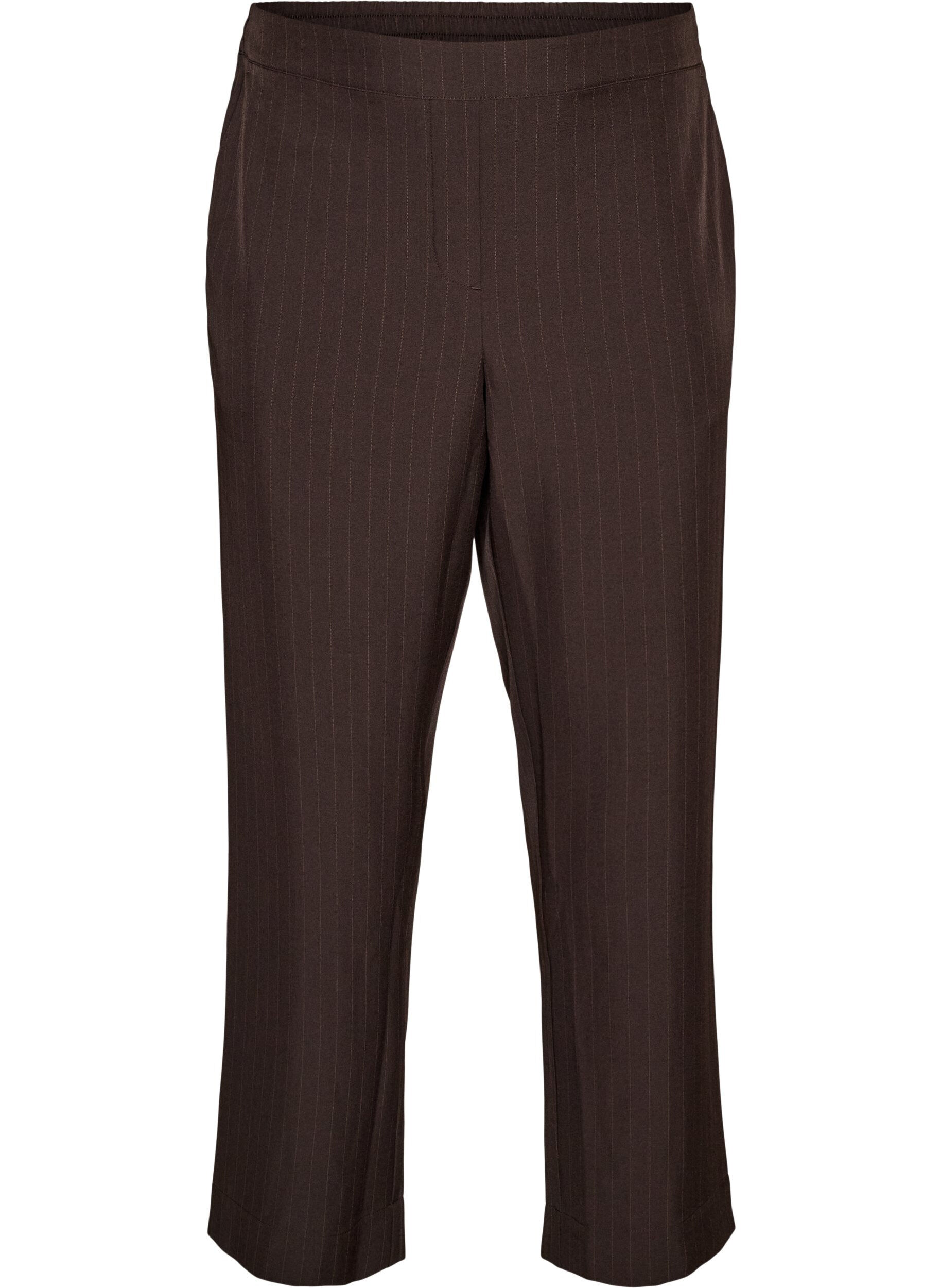 ZizzifashionLoose trousers with pockets, Brown, Packshot image number 0