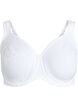 Comfort bra with a lace overlay and moulded cups, White, Packshot image number 0