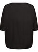 Loose T-shirt in viscose jersey, Black, Packshot image number 1