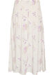 Viscose maxi skirt with smocking, White, Packshot image number 1