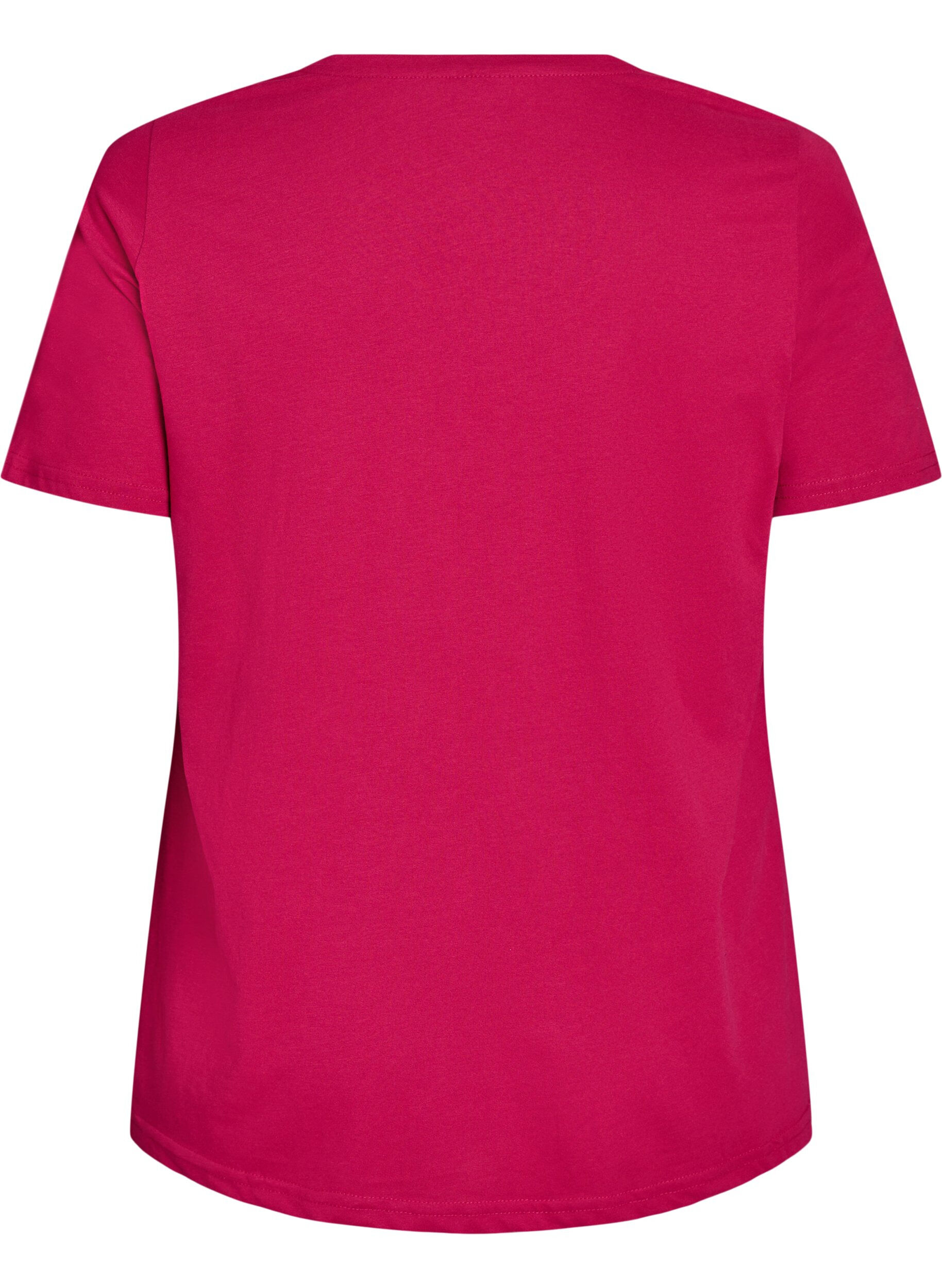 ZizzifashionT-shirt with motif, Red, Packshot image number 1