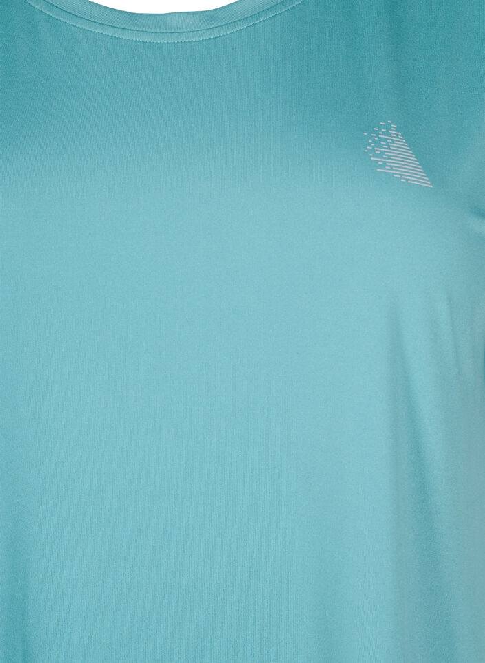 Solid-coloured workout T-shirt, Green, Packshot image number 2