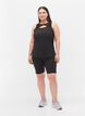 Mesh workout top with racer back, Black, Model image number 2