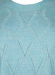 Knitted pullover with hole pattern, Reef Waters Mel., Packshot image number 2