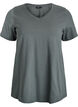 Basic plain cotton t-shirt, Green, Packshot image number 0