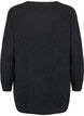 Long knitted blouse with ball buttons, Dark Grey, Packshot image number 1