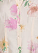 Floral midi dress with ruffle collar and button fastening, Beige, Packshot image number 2