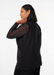 Sleeveless knit vest with decorative buttons, Black, Model image number 2