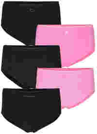 Support the breasts - 5-pack cotton briefs