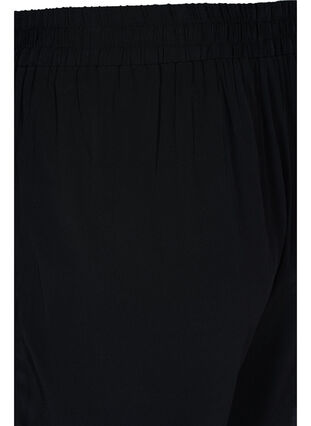 Loose-fitting shorts with elasticated waistband, Black, Packshot image number 3