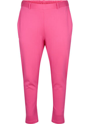 Cropped trousers with pockets, Shocking Pink, Packshot image number 0