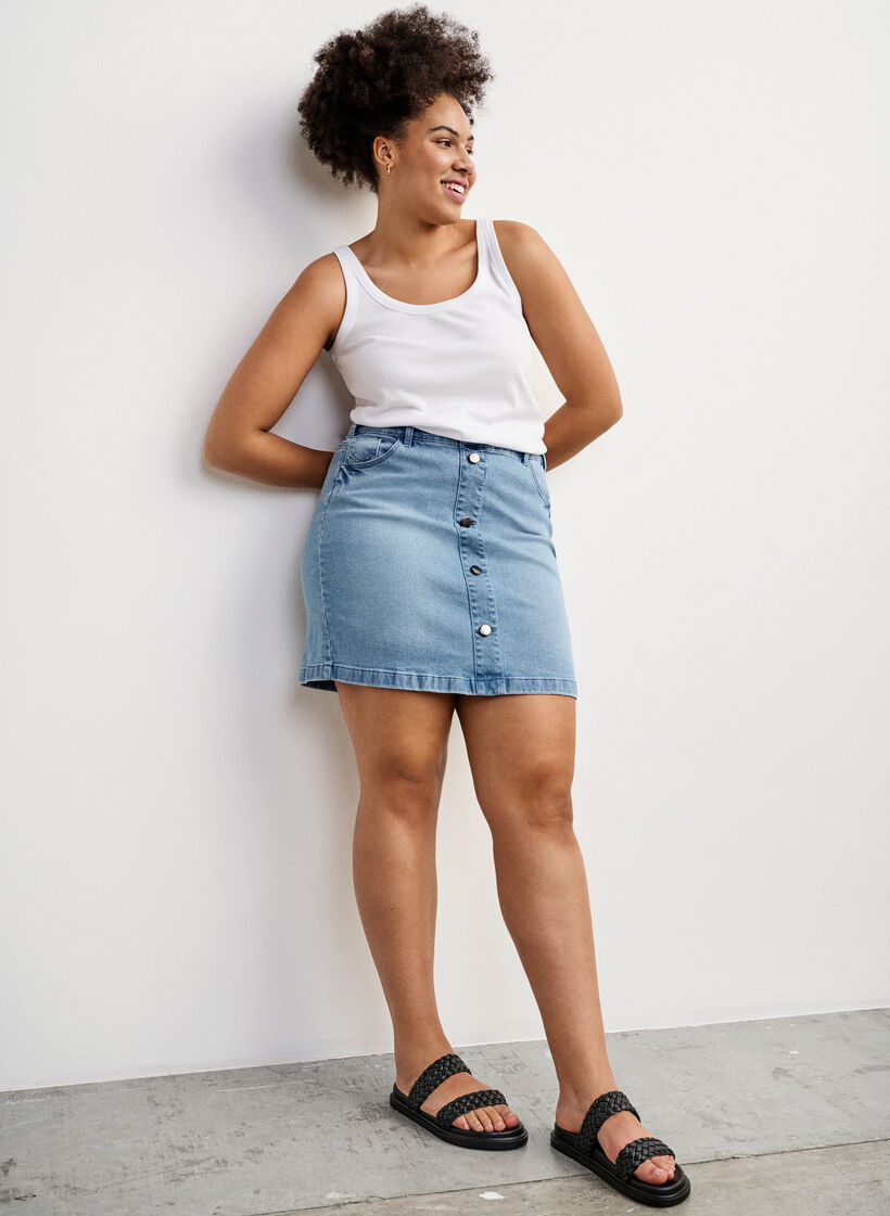 Wide fit sandal in leather, Black, Image image number 0