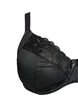Full cover high support bra with lace detail, Black, Packshot image number 2