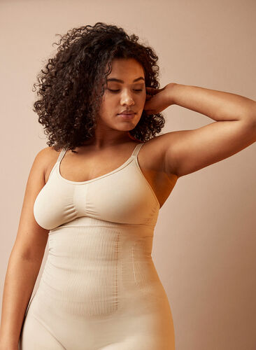 Shapewear Overalls, Nude, Image image number 1