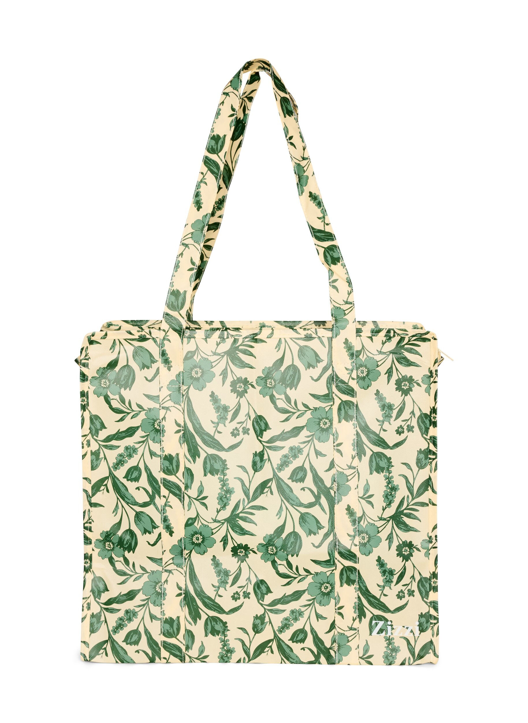 ZizzifashionShopping bag with zipper, Green, Packshot image number 0