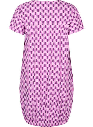 Short-sleeved, printed cotton dress, Graphic Color, Packshot image number 1