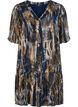 Paisley print dress in viscose, Navy Blazer AOP, Packshot image number 0