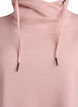 Short sweatshirt dress with high collar and pockets, Red, Packshot image number 2
