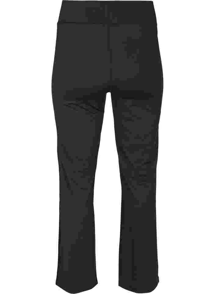 Flared workout bottoms, Black, Packshot image number 1