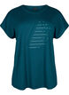 Short-sleeved training T-shirt with print, Deep Teal/Pacific, Packshot image number 0